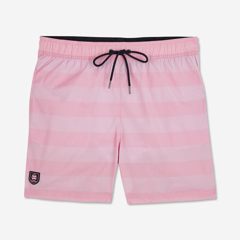 Pink striped swim shorts - Image 2
