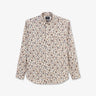 Beige Pima cotton shirt with exclusive print