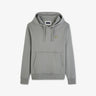 Hooded sweatshirt in khaki fleece