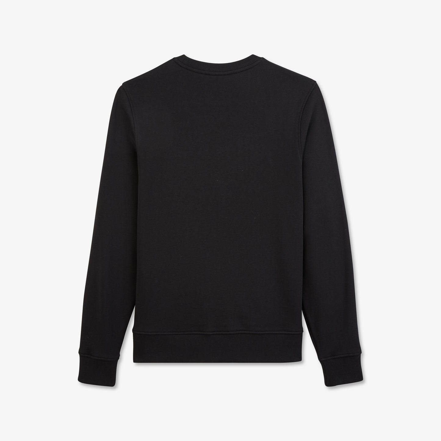 Plain black crew neck sweatshirt