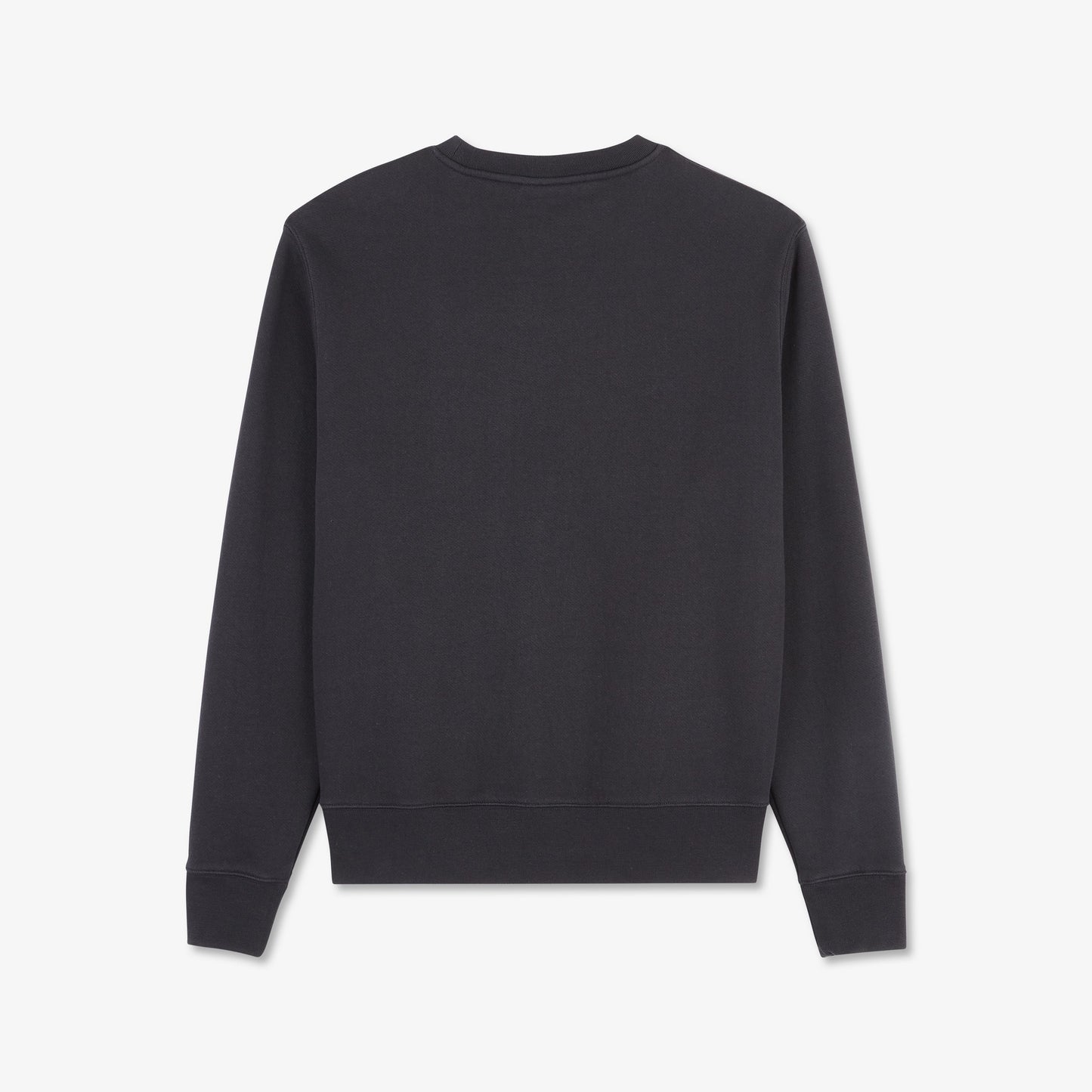 Black sweatshirt with embossed logo